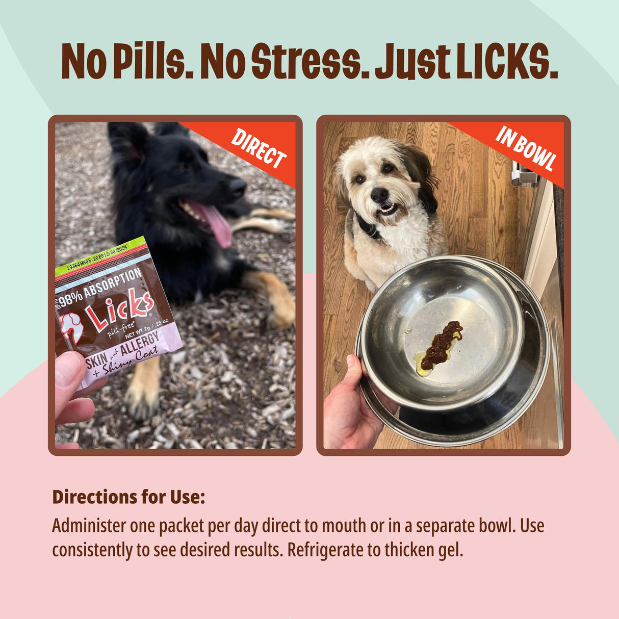 Licks - Skin & Allergy for Dogs - LiquiPaks - 30 Use