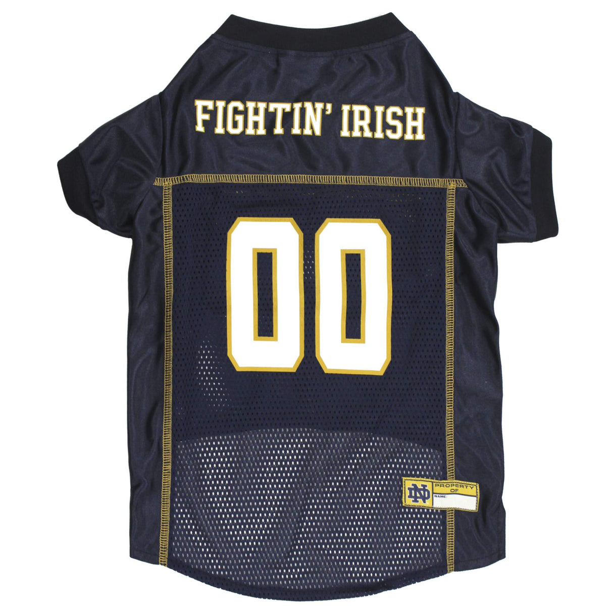Pets First NCAA College Notre Dame Fighting Irish Mesh Jersey for Dogs & Cats, Large. Licensed Dog Jersey with Your Favorite Football/Basketball College Team