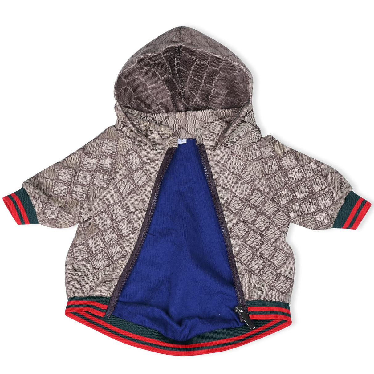 Dog Hoodie Classic Designer Puppy Coat Luxury Puppy Clothing Warm Pet Dog Coat Zipper Design Easy On/Off Teddy Clothing Chihuahua Clothes French Bulldog Clothes S
