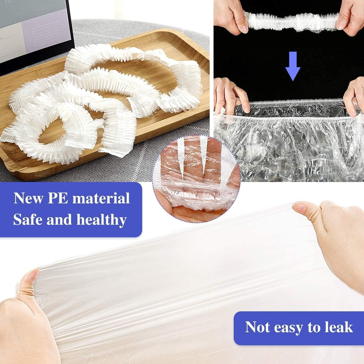 100 pcs Disposable Cage Liners, Clear Plastic Rabbit Cage Liner Bag, Universal Toilet Film for Bunny, Hamster, Totoro, Hedgehog, Guinea Pig and Small Animals (100pcs, 47in)