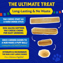 Load image into Gallery viewer, Himalayan Dog Chew Original Yak Cheese Dog Chews, The Better-For-You Chew, 100% Natural, Long Lasting, Healthy Safe Dog Treats, Lactose & Grain Free, Protein Rich, For Dogs 65 Lbs & Smaller, 3-Count