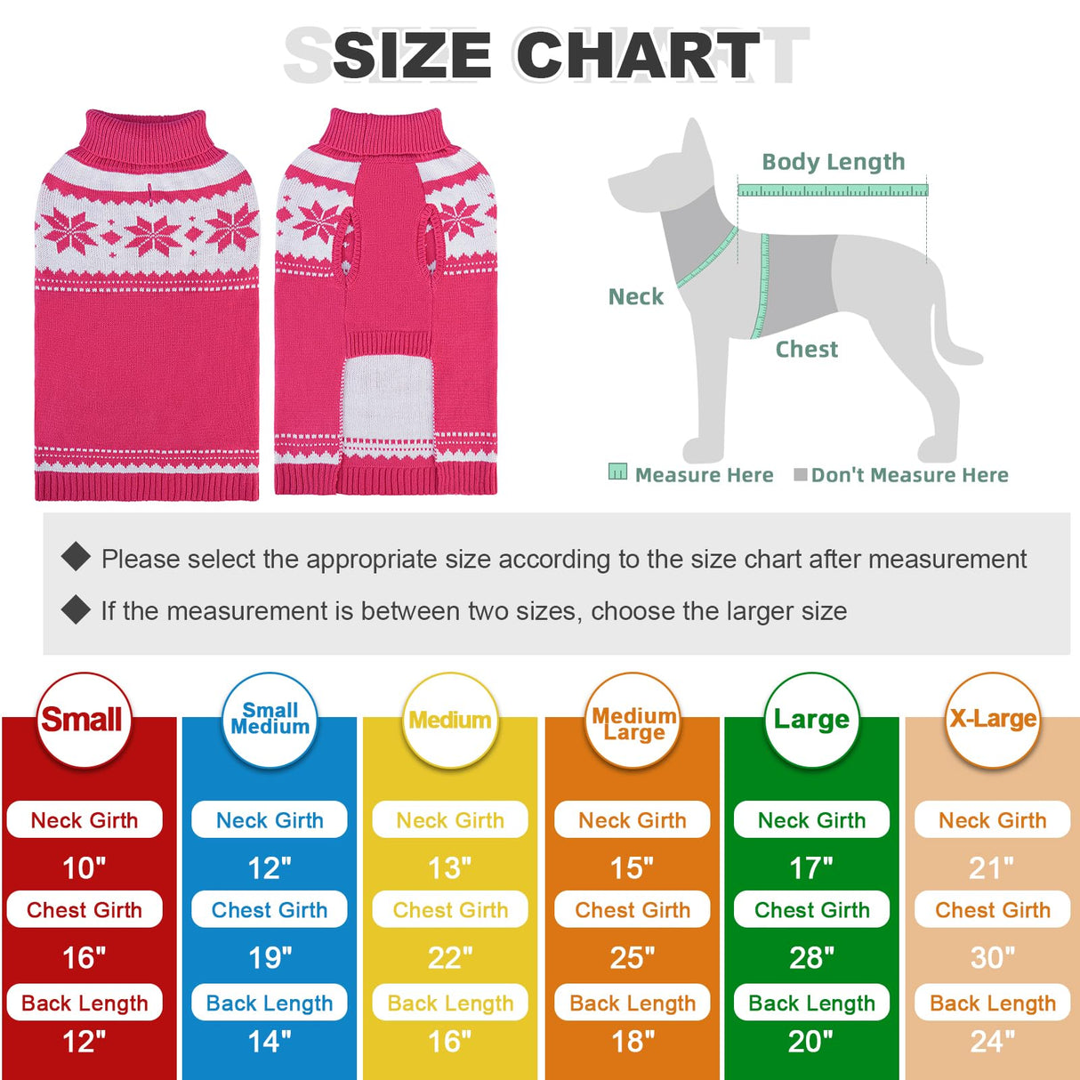 Mihachi Dog Sweater - Winter Coat Apparel Clothes with Colorful Stripes for Cold Weather, Black ML