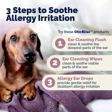 Load image into Gallery viewer, Vetnique Oticbliss Medicated Cat & Dog Ear Cleaner Drops - Dog Ear Infection Treatment with 1% Hydrocortisone to Soothe Itching, Redness, & Swelling - Vet Recommended