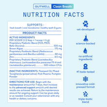 Load image into Gallery viewer, Native Pet GutWell Clean Breath - Dog Breath Freshener & Dog Dental Powder - Teeth Cleaning to Reduce Plaque & Tartar - Promotes Fresh Breath with Targeted Triple-biotic Dental Care Blend - 60 Scoops