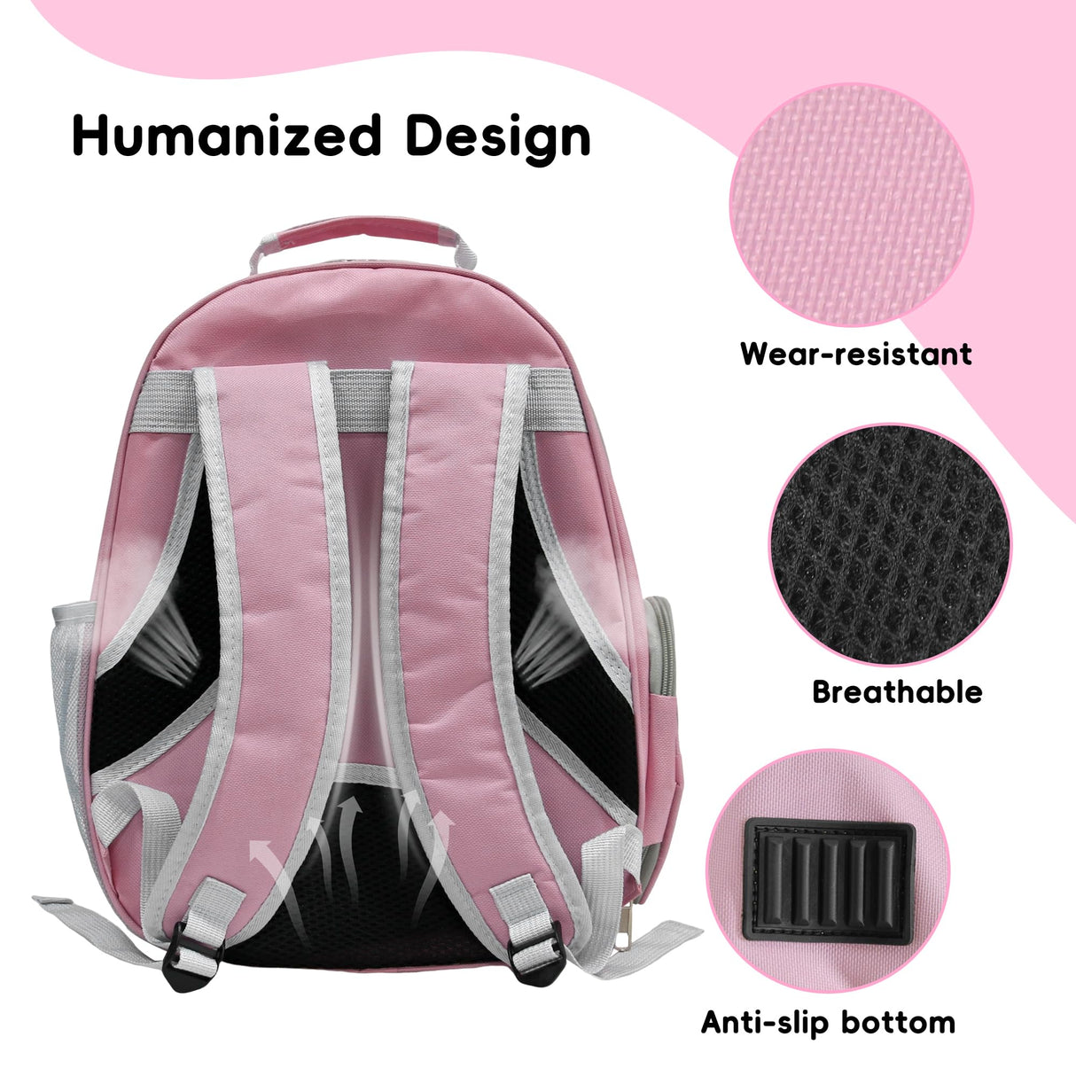 GeerDuo Cat Backpack, Airline Approved Bubble Carrying Bag for Small Medium Dogs Cats, Space Capsule Pet Carrier Dog Hiking Backpack Travel Carrier (Pink)
