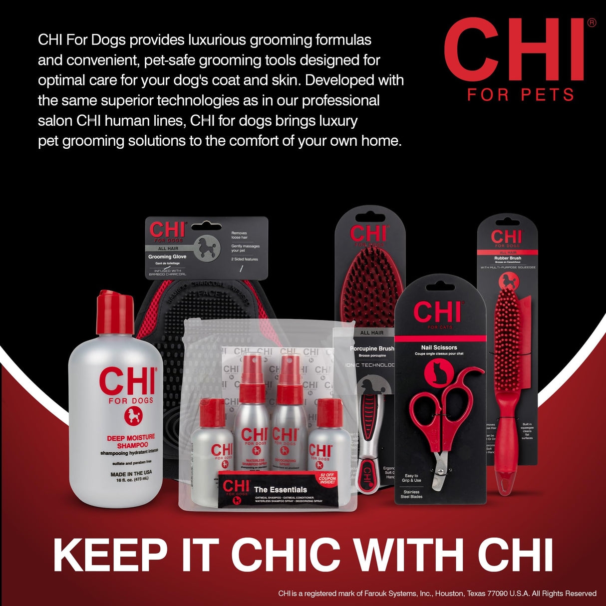 CHI for Pets Grooming Plus Handheld Pet Hair Dryer - Low Heat and Quiet Motor - Compact Blow Dryer for Dogs and Cats - One-Handed Design for Easy Drying and Comfort