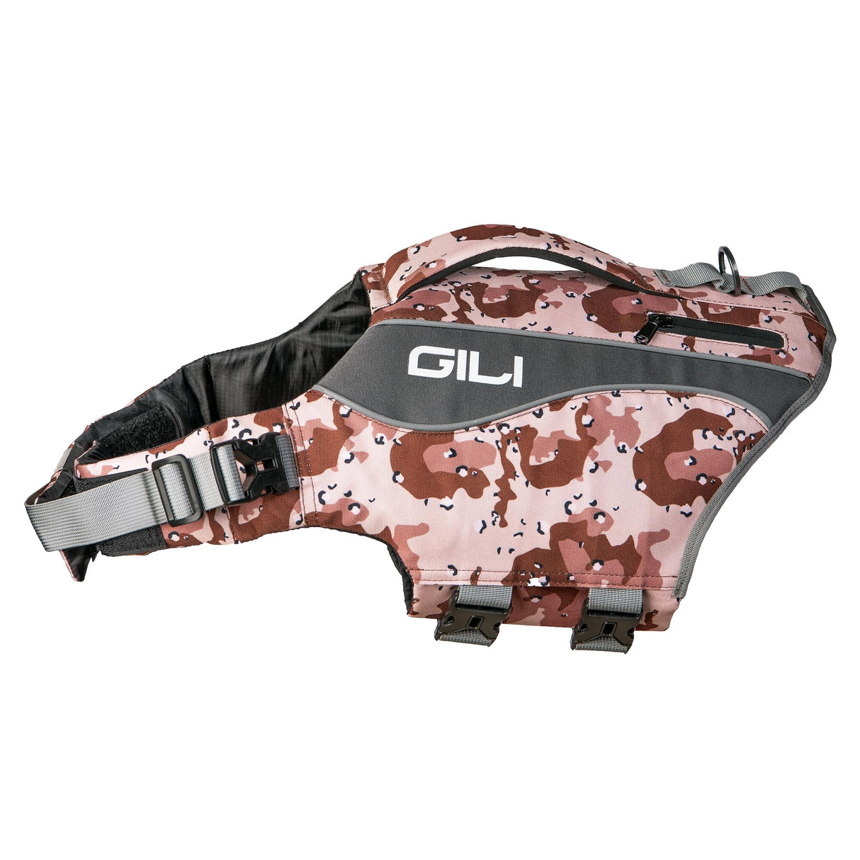Gili Dog Life Vest Jacket Flotation (Desert Camo, X-Large)