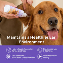 Load image into Gallery viewer, HICC PET Dog Ear Cleaner Solution Vet-Recommended Dog Ear Infection Treatment to Soothe Itchy & Inflamed Ear Drops for Dogs & Cats to Gently Removes Debris, Wax Buildup, Odor - 4 fl oz