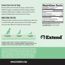 Load image into Gallery viewer, Extend Joint Care for Dogs - Hip and Joint Supplement Powder - Glucosamine for Dogs - Joint Pain Relief - MSM - Mobility & Flexibility Support - Advanced Joint Health - Made in USA