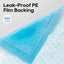 Load image into Gallery viewer, Honey Care All-Absorb, Small 17.5" x 23.5", 120 Count, Dog and Puppy Training Pads, Ultra Absorbent and Odor Eliminating, Leak-Proof 5-Layer Potty Training Pads with Quick-Dry Surface, Blue, A05