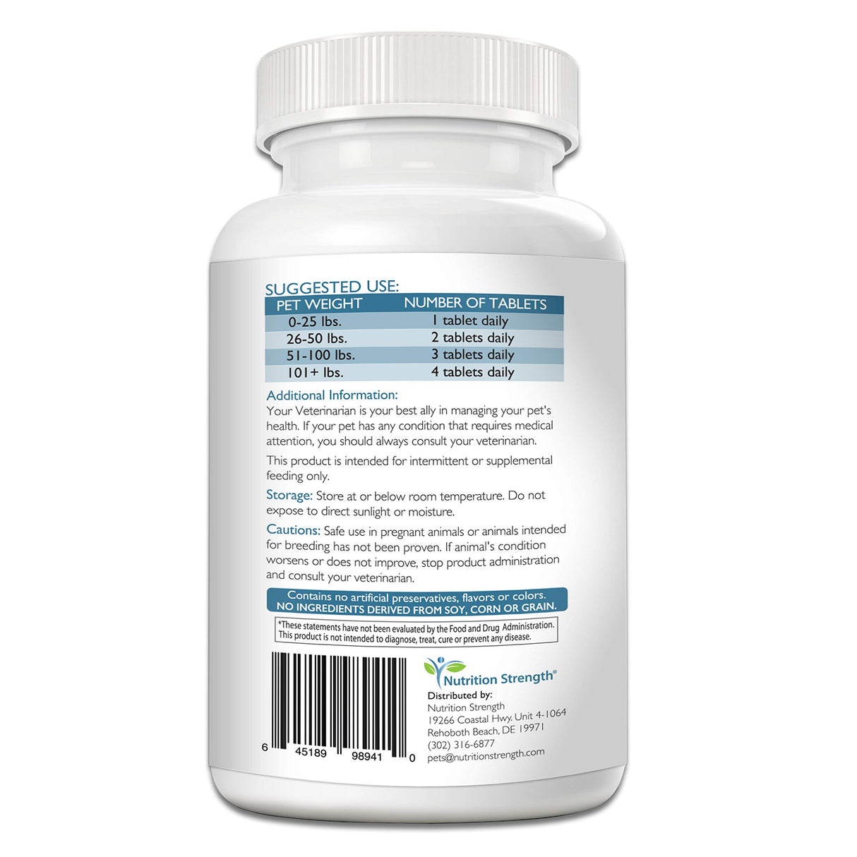 Nutrition Strength Multivitamins for Dogs, Daily Vitamin and Mineral Support, Nutritional Dog Supplements for All Canine Breeds and Sizes, Promotes Immune Health in Pets, 120 Chewable Tablets