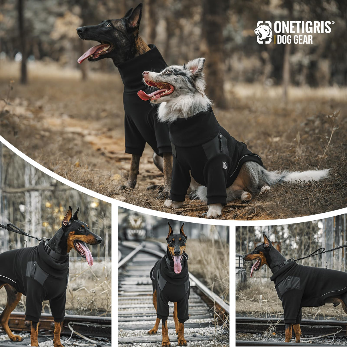 OneTigris Dog Sweater, Turtleneck Thick Dog Sweater for Small Medium Dogs, Warm Clothes for Cold Weather, Soft Lightweight and Stretchy Winter Coat for Christmas Thanksgiving