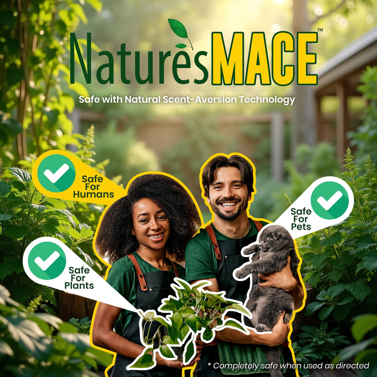 Nature's Mace, Cat Mace, 2.5lb Granular, Cat Repellent Outdoor to Keep Cats Away, Keep Cats Out of Yard Permanently, with Consistent Use, for Garden, Plants, No-Dig, Stray Deterrent