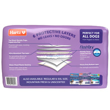 Load image into Gallery viewer, Hartz Home Protection Lavender Scented Dog Pads, 3XL 30 Count, Super Absorbent & Won't Leak, Odor Eliminating