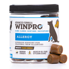 Load image into Gallery viewer, WINPRO Allergy Chews – Plasma-Powered Formula for Dog Seasonal Allergy Support – Grain-Free, Natural Blood Protein Supplements – 60 Soft Chews