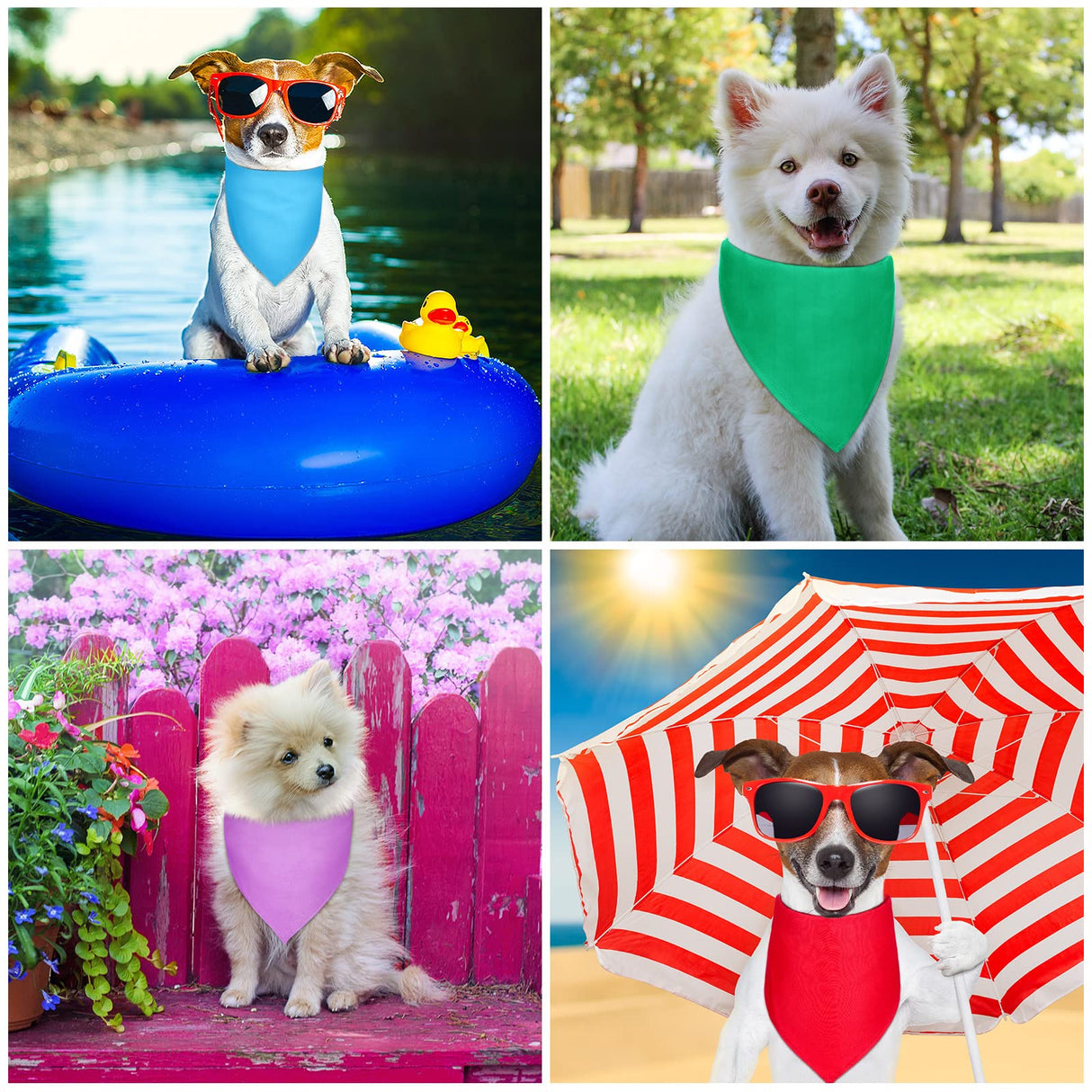 Saintrygo 20 Pcs Plain Dog Bandanas Bulk for Puppy Dogs Heat Transfer Adjustable Pet Bandanas Blank DIY Triangle Sublimation Washable Puppy Bibs Scarfs for Small Medium Large Pet(25 x 17 x 17 Inches)