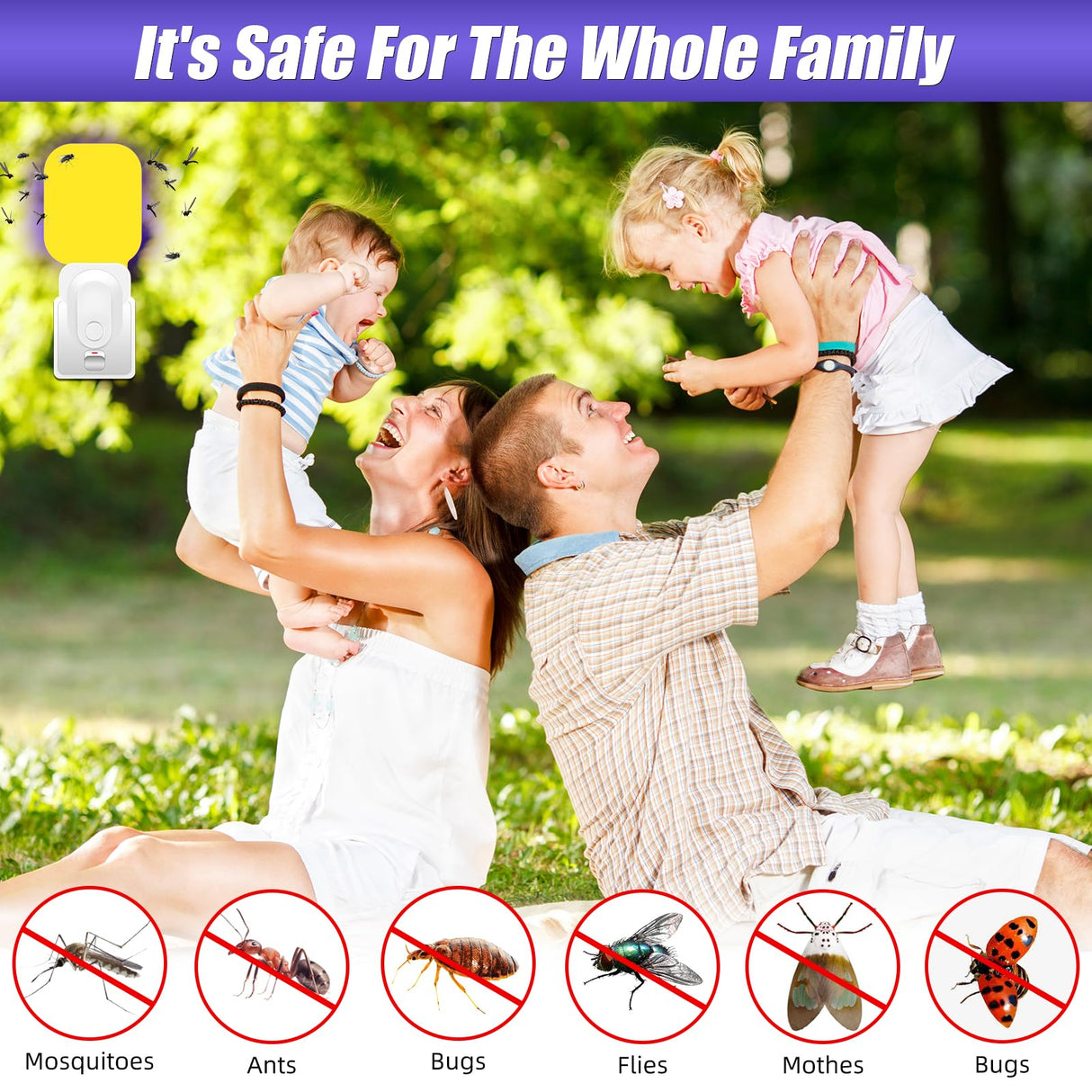Fly Traps Indoor for Home, Plug in Bug Catcher Indoor Fly Trap, 2 Pack Fruit Fly Traps for Indoors with 20 Sticky Pads, UV Light Attractant Fly Trap, Safe Gnat Traps for House for Mosquitoes, Flies