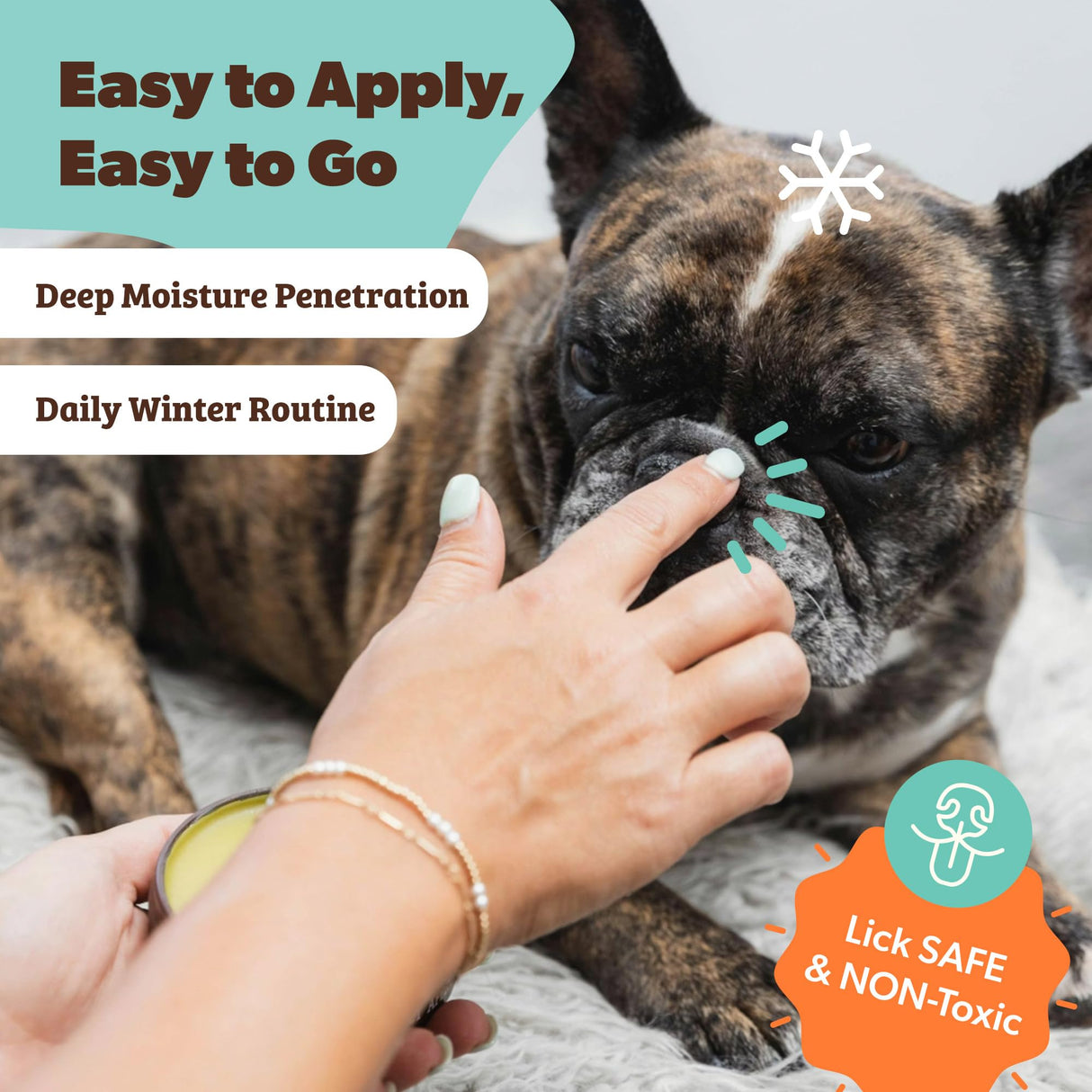 Natural Dog Company Snout Soother Balm – Dog Nose Balm for Dry Cracked Snouts, Moisturizing Winter Nose Care with Coconut Oil & Shea Butter, Lick Safe Dog Snout Balm for All Breeds, 2 oz Stick