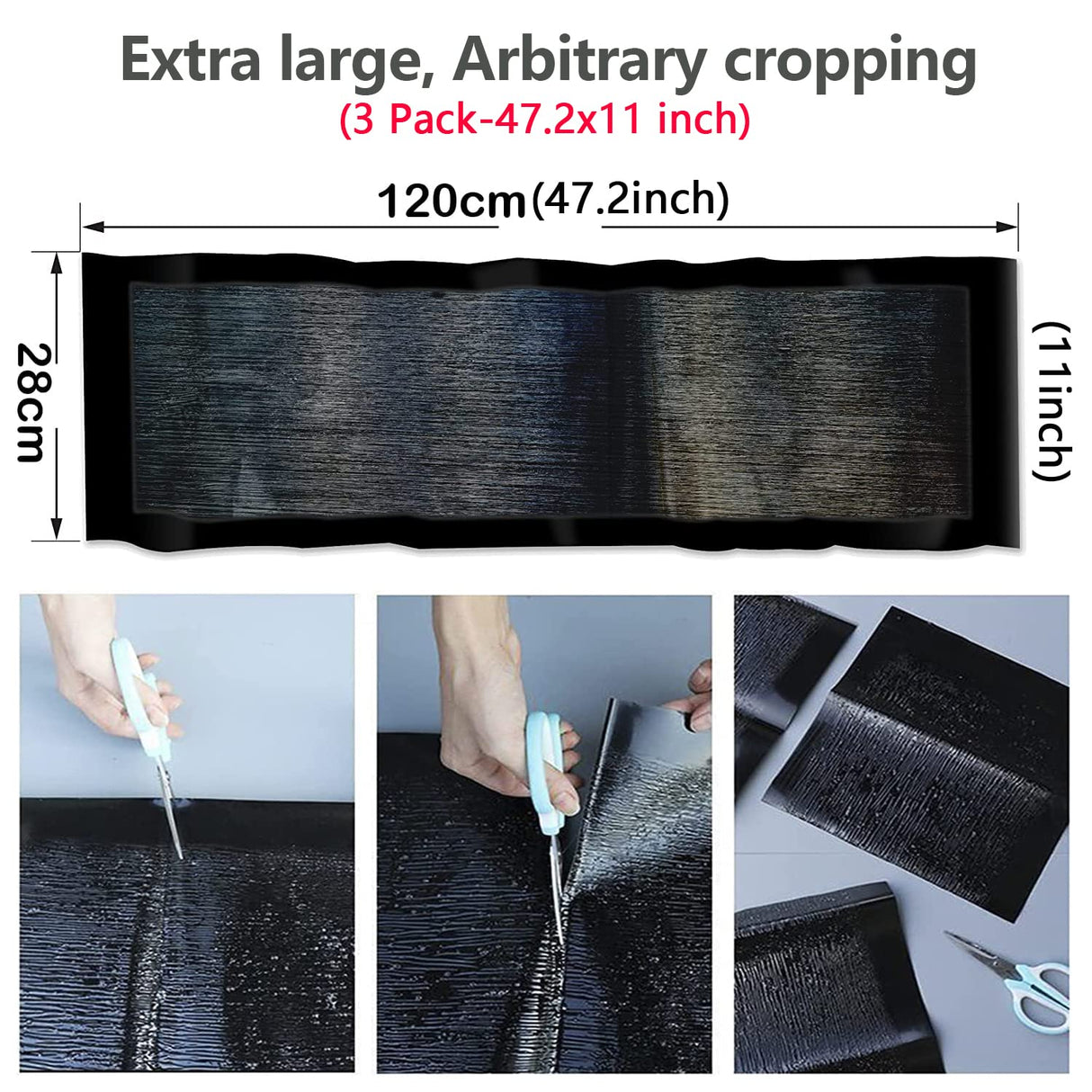 CREPLOSL Large Super Sticky Rat Glue Traps, Mouse Glue Traps, Mouse Sticky Trap, Mice Traps, Spiders Snake Traps, Rat Snake Sticky Traps for Outdoor Indoor Home (47.2x11) (6 Pack)