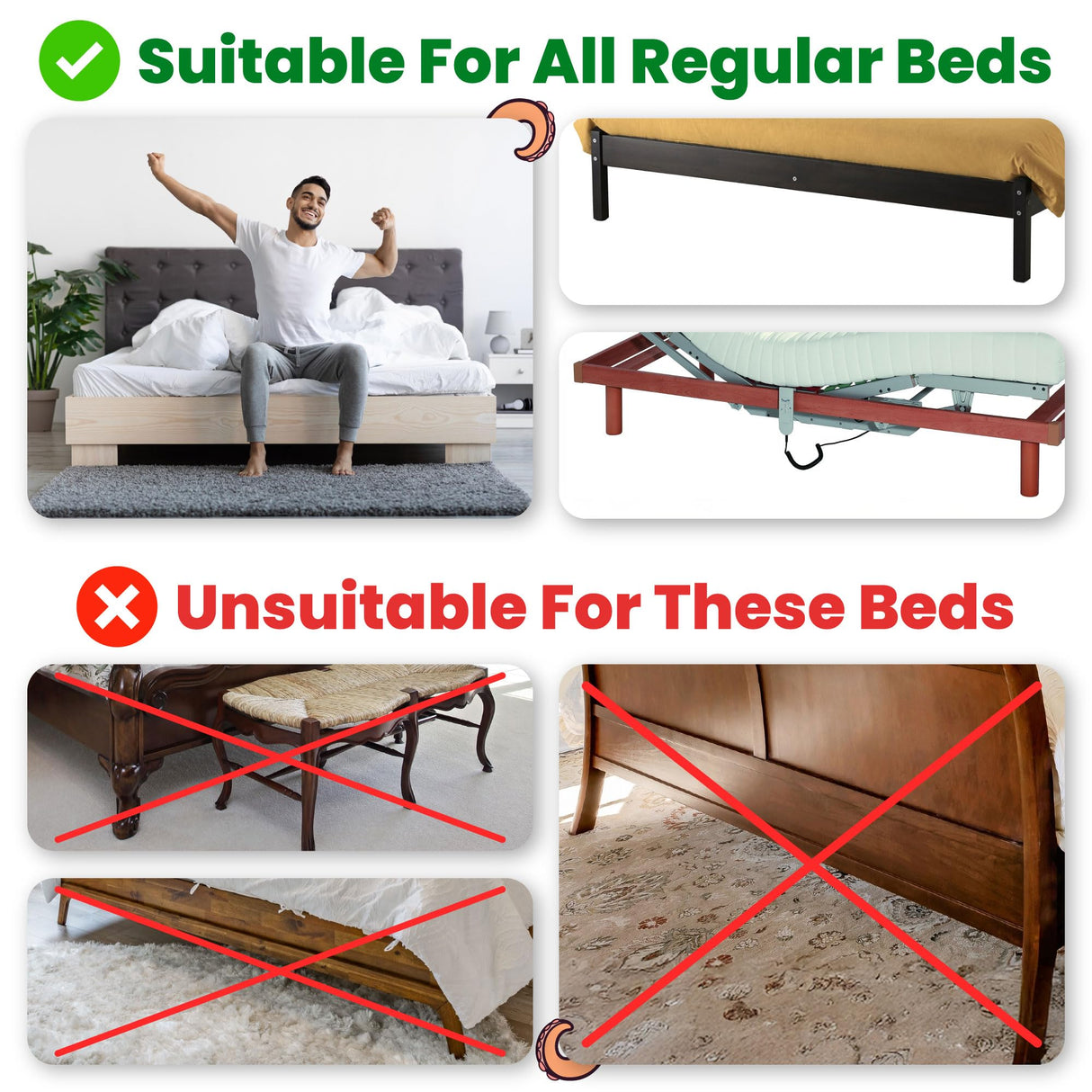 ECOHomes Under Bed Blocker Barrier | Under The Bed Gap Blocker Stretchable Elastic Band Strap Keeps Out Toys, Robots from Going Below Your Bed, Couch & Furniture Bottom Bumper (20 Ft by 6 Inch)