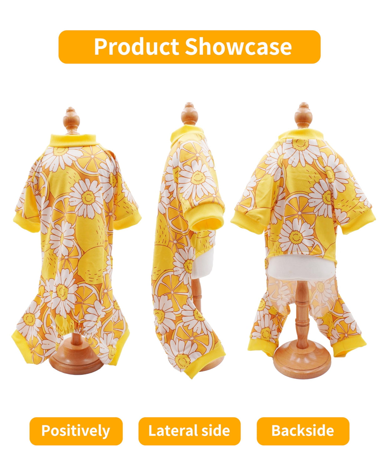 PET SHOW 4 Pack Small Dog Pajamas Dog Clothes for Medium Dogs Girl Boy Soft Stretchy PJs Dinosaur Car Jumpsuit Puppy Cats Daisies Cow Jammies Onesies Outfits with Sleeve Pets Costume, S
