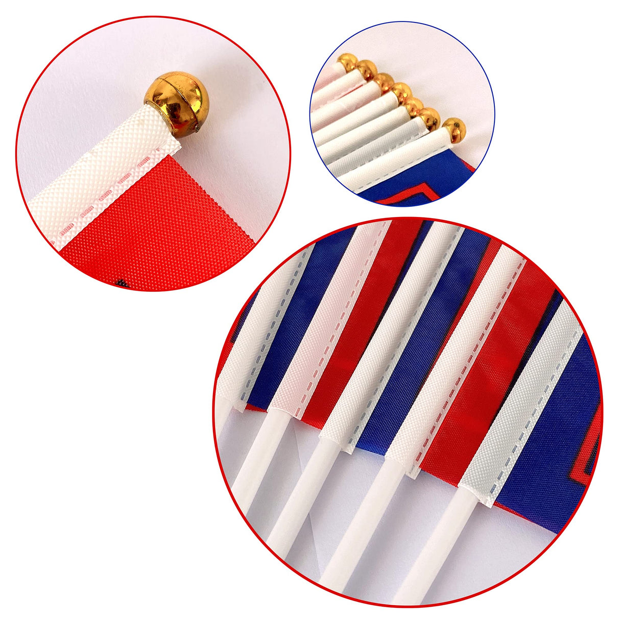 TSMD Trump 2024 Flag Take America Back Flags Small Mini Stick Flags Banner Decorations,Red and Blue (24 Pack)