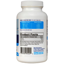 Load image into Gallery viewer, Taurine Supplement for Dogs Meets RDA of 500 mg per 25lbs Weight Unlike Most Alternatives, 120ct, Helps Maintain Dog Heart Health, Normal Function of The Cardiac Muscle & Normal Blood Flow