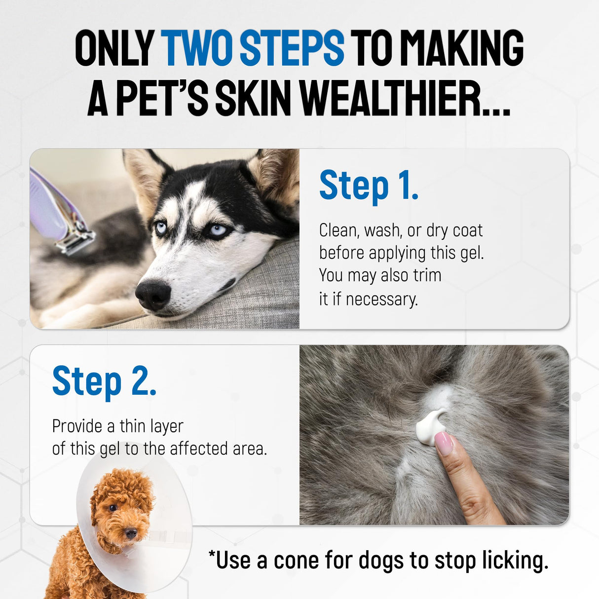 Wound Gel Tube for Pets – Dog Wound Care with Silver & Aloe – Cat & Dog Hot Spot, Scratches, Cuts, Bites Care – Help with Abrasions & Sores in Horses – Safe Breeds – 2 Oz