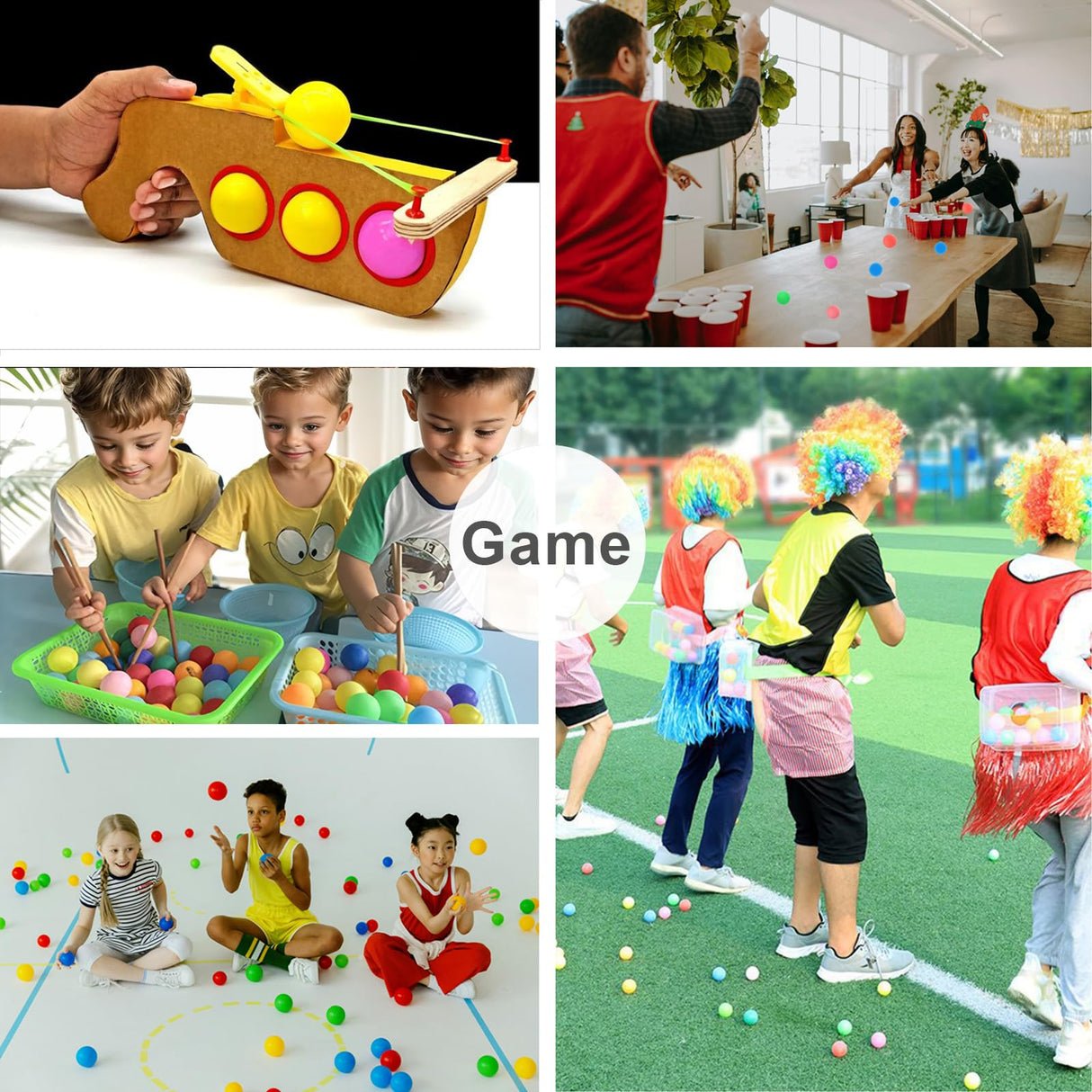 meizhouer Ping Pong Balls 12 Pack: 40mm 3 Star Colored ABS Plastic High Bounce for Kids Cat Table Tennis Enthusiast - Yard Practice Game (Pack of 12 - Multicolour)