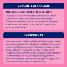 Load image into Gallery viewer, Nutramax Proviable Probiotics for Dogs, Daily Digestive Health Supplement with Multiple Strains of Bacteria, Dog Probiotics Plus Prebiotics, 60 Chewable Tablets