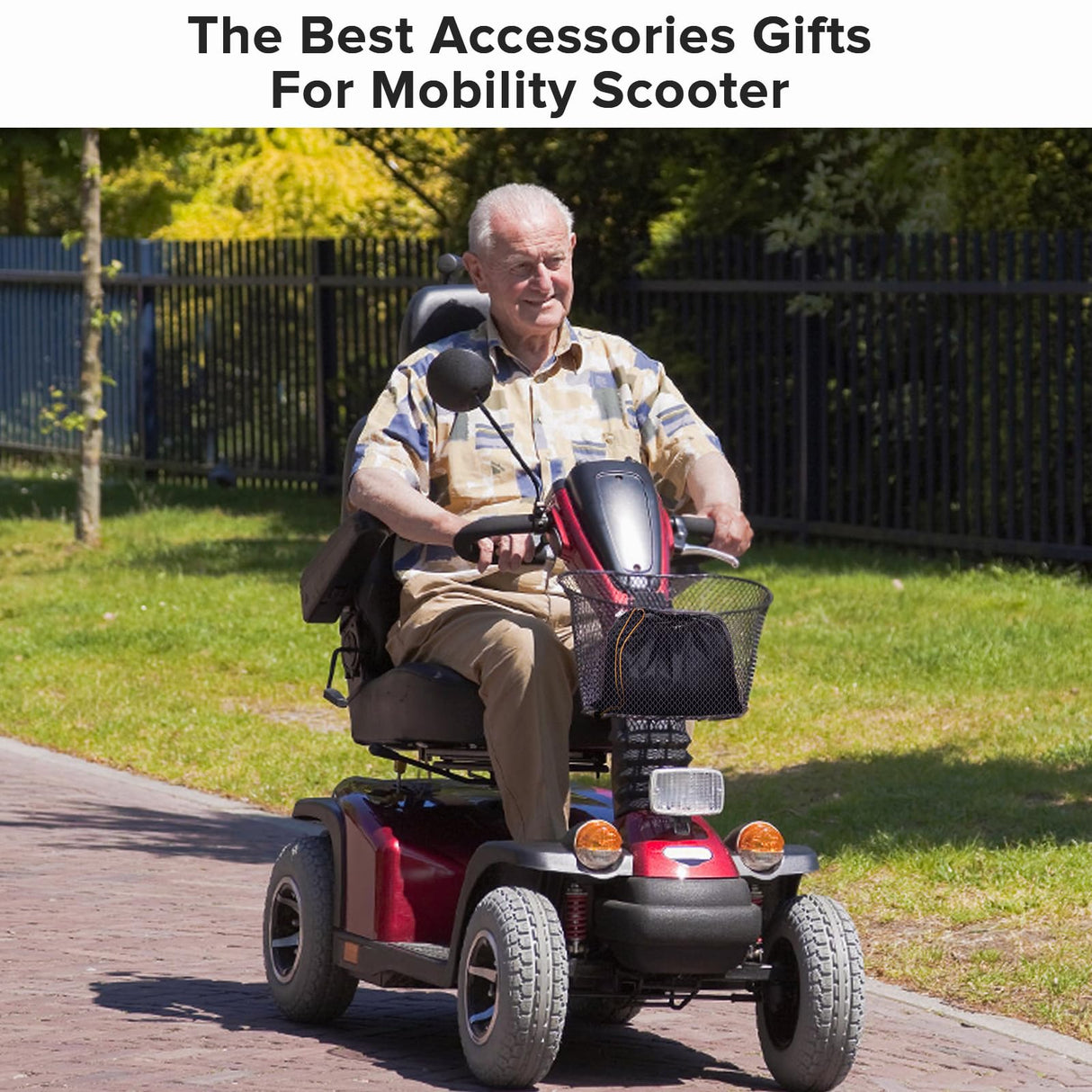 Upgraded Mobility Scooter Storage Cover,SRIMMIT Heavy Duty 420D Oxford Fabric Electric Scooter Cover, Waterproof,Anti-UV,Durable with Waterproof Strip,Reflective Strips,3 Buckles(L49"x 23"x 39")