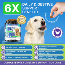 Load image into Gallery viewer, 200 PCS Probiotics for Dogs - Dog Probiotic Chews for Gut Health, Digestive Support & Itchy Skin Relief Pet Diarrhea Gas Treatment - Probiotics, Digestive Enzymes, Prebiotics, Pumpkin