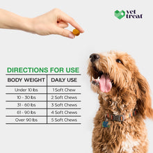 Load image into Gallery viewer, Vet Treat Dog Allergy Relief Chews - 170 Dog Allergy Chews - Itch Relief for Dogs - Anti Itch for Dogs - Dry & Itchy Skin - Allergies & Immune Support Supplement, Omega 3 Fish Oil, Colostrum - USA