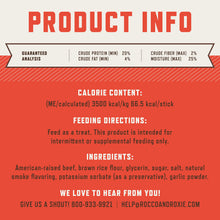 Load image into Gallery viewer, Rocco & Roxie Beef Jerky Dog Treats 1 lb | Soft Training Snacks Made in USA | High Value Beef Jerky for Dogs, Small, Large Breeds, Seniors, and Puppies | Natural Chews for Rewarding Good Behavior