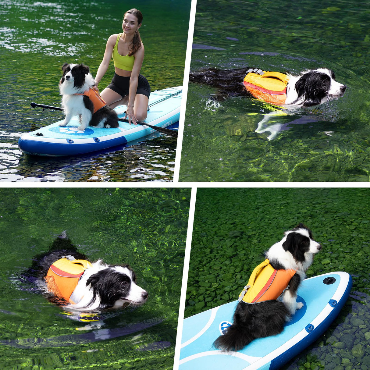 ZLX Dog Life Jacket, High Buoyancy Dog Life Vest with Secure Handle, Ripstop Lifejacket for Swimming, Boating, Water Safety, Adjustable Lightweight Floating Pet Preserver, Small, Orange