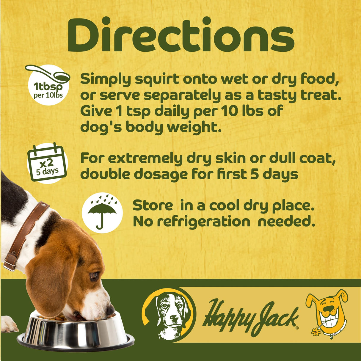 Happy Jack Tonekote Dog Skin & Coat Supplement, Oil for Dogs with Essential Fatty Acids & Vitamins for Itch Relief, Hot Spots, Dull Coat, Dry Skin, Excessive Shedding, 16 oz