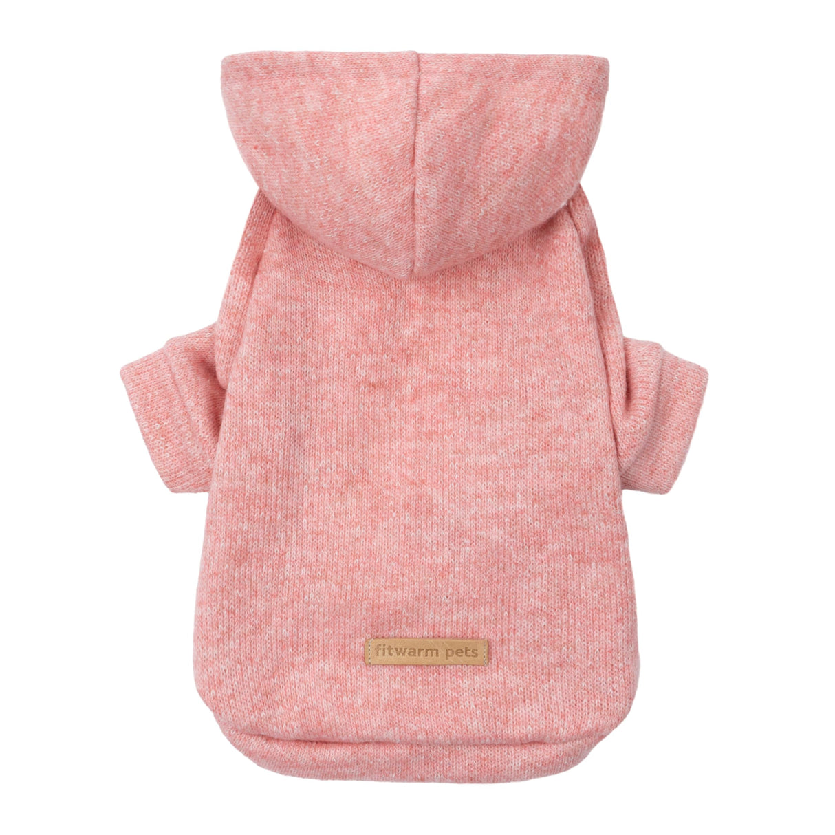 Fitwarm Knitted Dog Hoodie Sweater, Winter Clothes for Small Dogs Boy Girl, Lightweight Pet Sweatshirt, Heather Pink, XXL