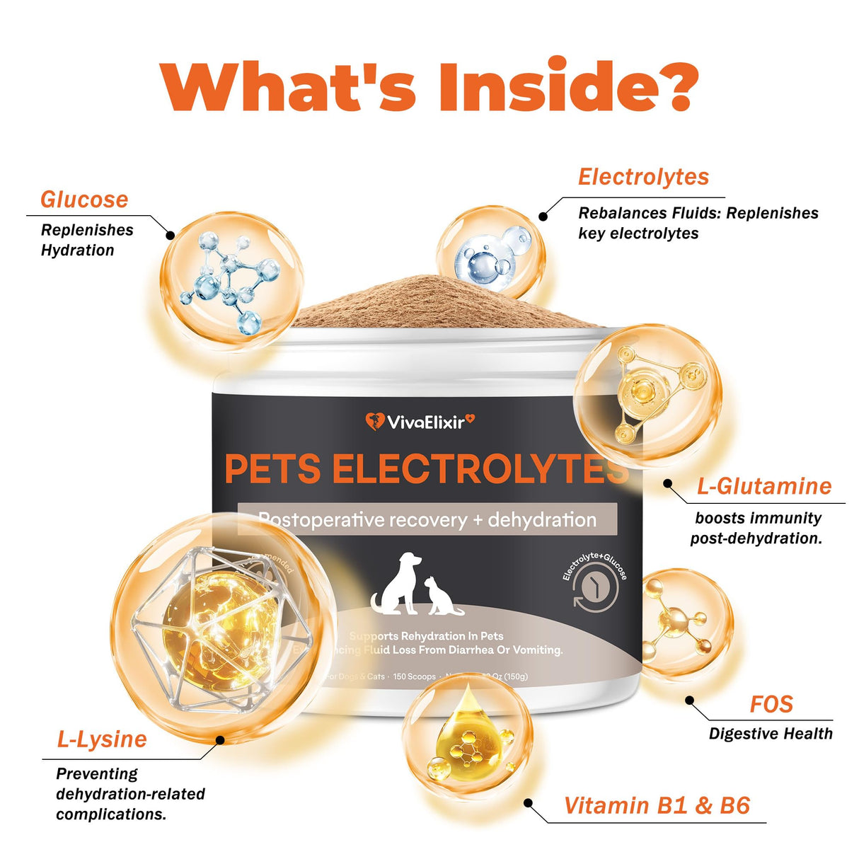 Electrolytes for Dogs – Vet-Formulated Hydration Supplement– Supports Post-Surgery & Illness Recovery– Helps Replenish Fluids & Electrolytes Lost from Diarrhea, Vomiting & Poor Appetite