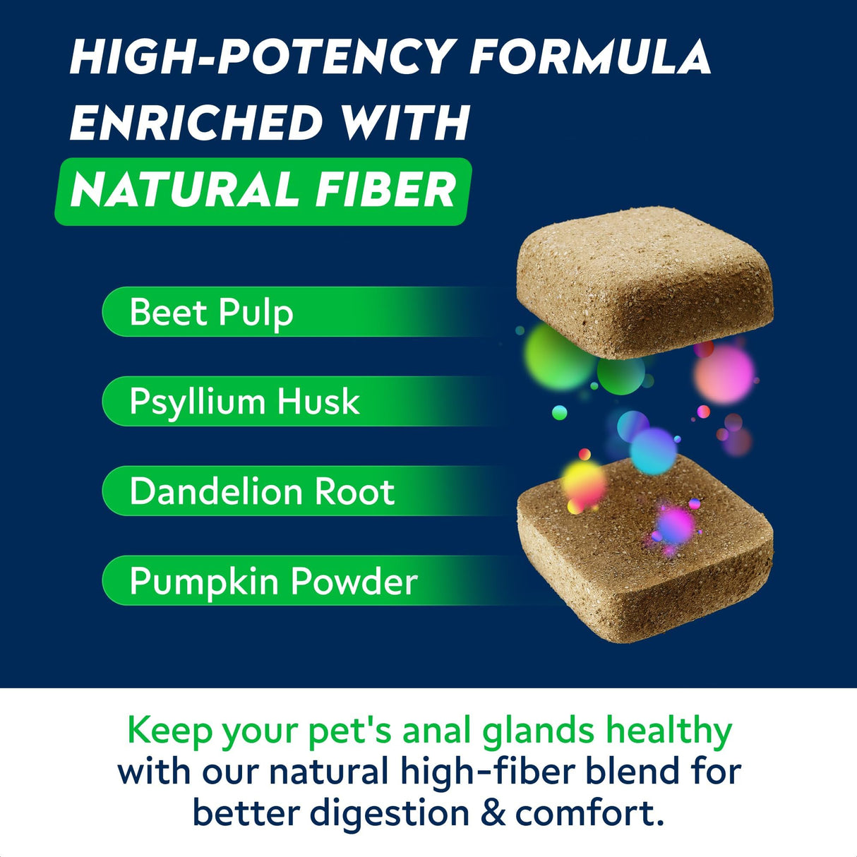 STRELLALAB Anal Gland Support Chews - Scoot Treatment - Digestive Enzymes, Prebiotics & Fiber Supplement for Dogs Digestion & Gut Health. Proprietary Blend of Beet, Psyllium, Dandelion & Pumpkin 120Ct