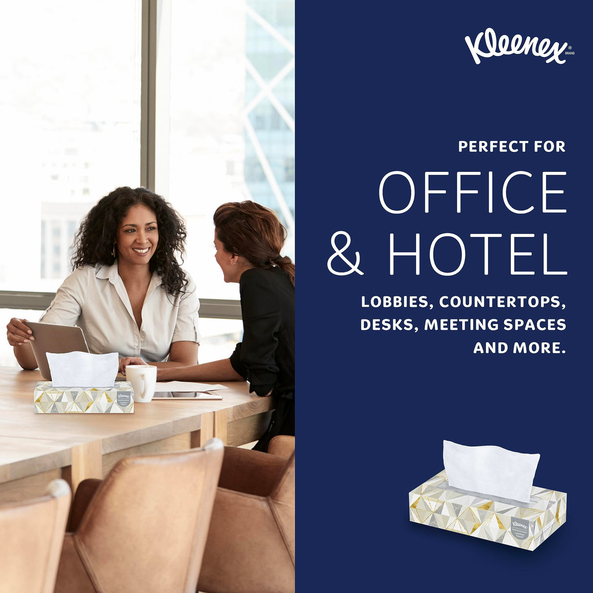 Kleenex® Professional Facial Tissues, Bulk (03076), 2-Ply, White, Flat Facial Tissue Boxes for Business, Convenience Case (125 Tissues/Box, 12 Boxes/Case, 1,500 Tissues/Case)