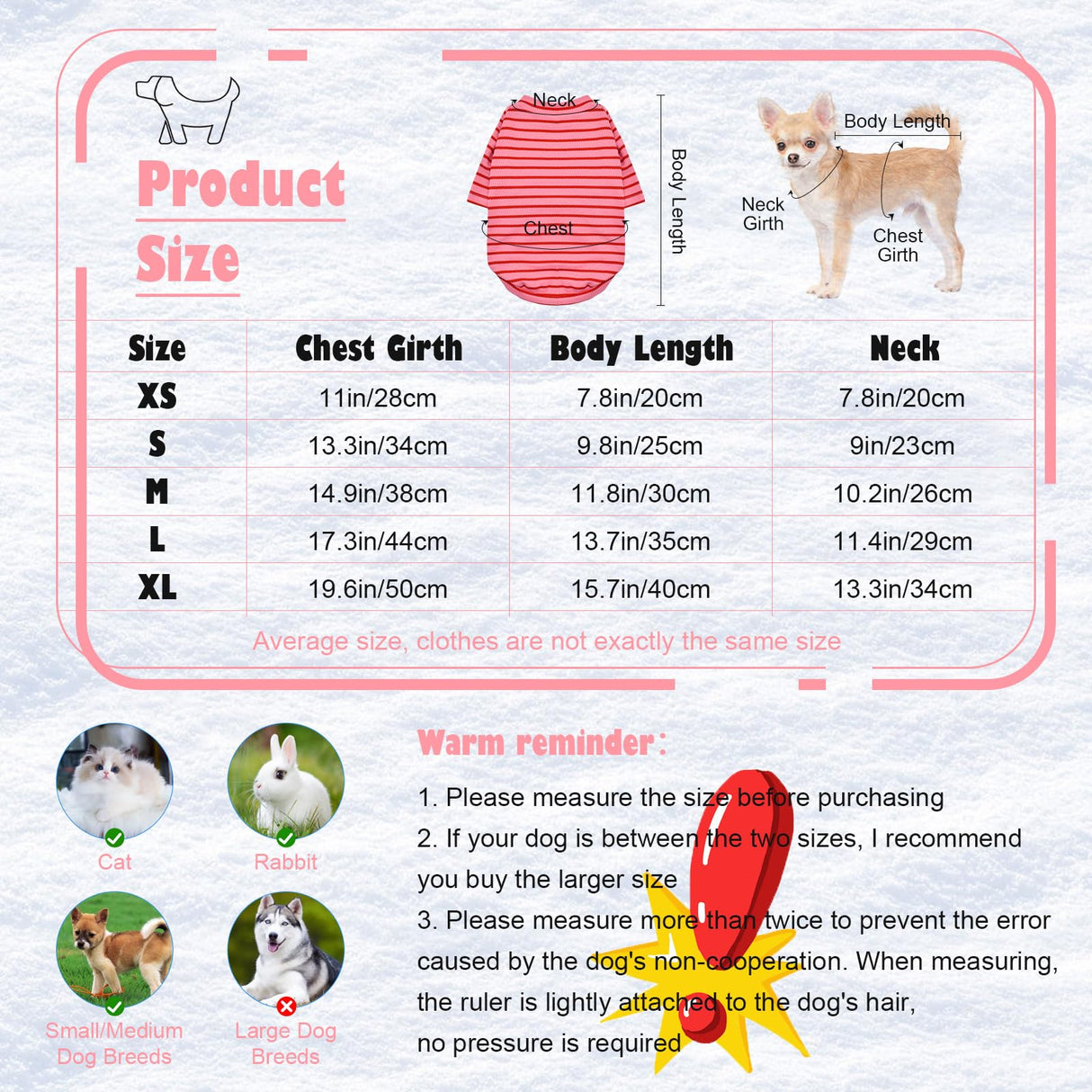 KATOLK 4 Pack Striped Dog Shirts Waffle Dog Clothes for Small Medium Dogs, Stretchy Dogs Boy Girl Dog T-Shirts Lightweight, Soft and Breathable Puppy Kitten Dog Shirts for Chihuahua