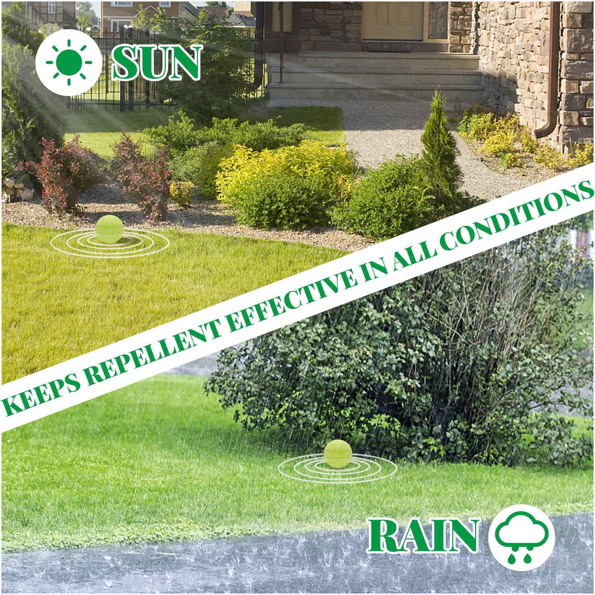 24Pcs Natural Snake Repellent Powerful Snake Away Repellent Balls for Outdoors Indoor, Repel to Snakes Rats and Other Pests, Natural Plant Formula Pest Insect Control