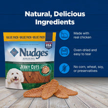 Load image into Gallery viewer, Blue Buffalo Nudges Jerky Cuts Natural Dog Treats Chicken
