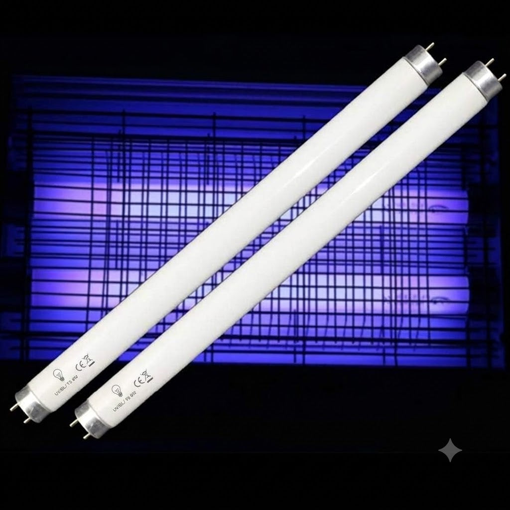 2 Pack Bug Zapper Replacement Lamp Bulb Light Tube 10W for 20W Electronic Bug Zapper T8 Fluorescent Light Tube Replacement Bulb for Bug Zapper