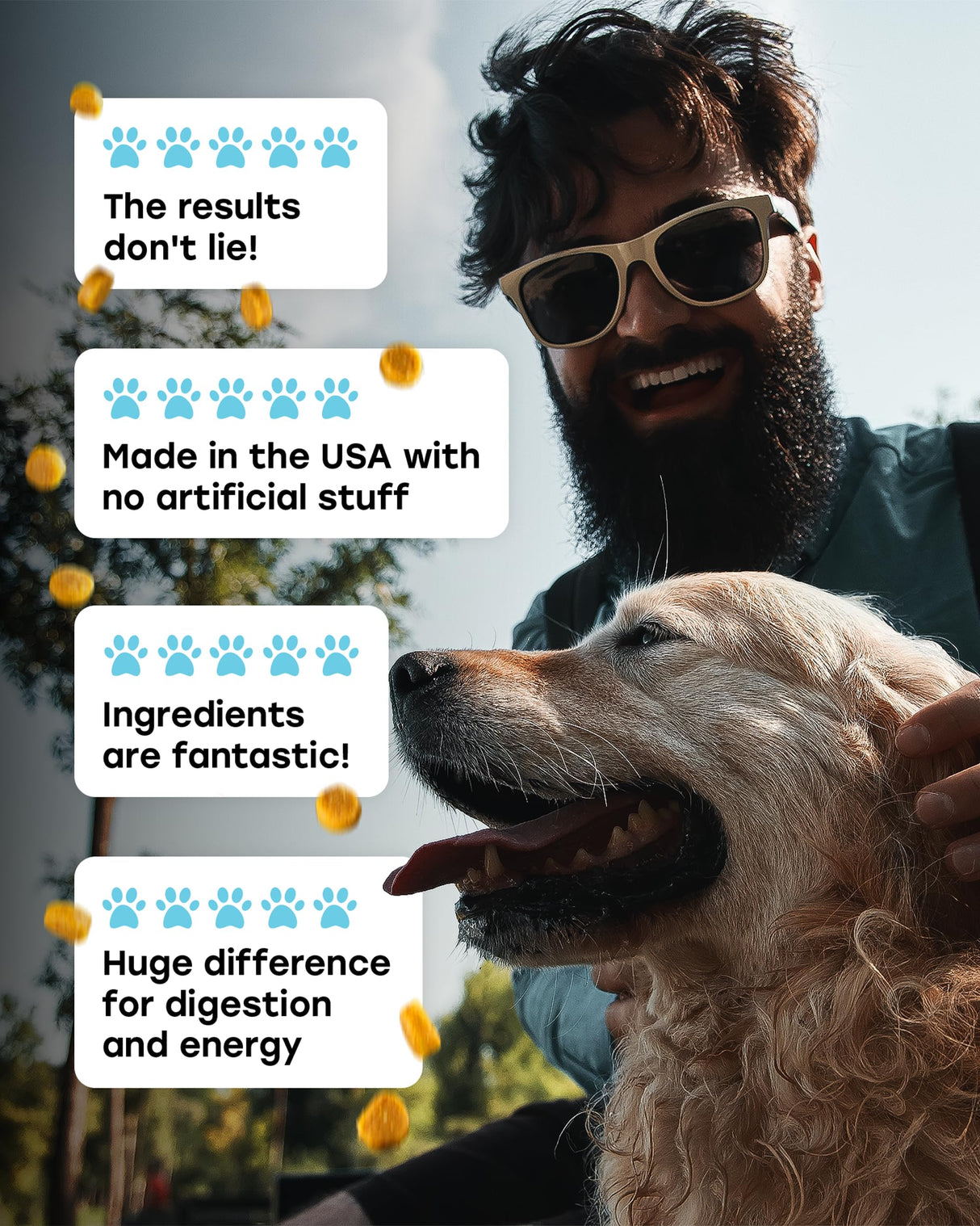 Pup Choice Chewable Dog Probiotics – All-in-One PhD-Endorsed Digestive Enzymes, Prebiotics, Turmeric, Omega-3 & Fiber – Gut, Diarrhea, Itchy Skin & Ear Support – All Ages, Made in USA, 140 Beef Chews