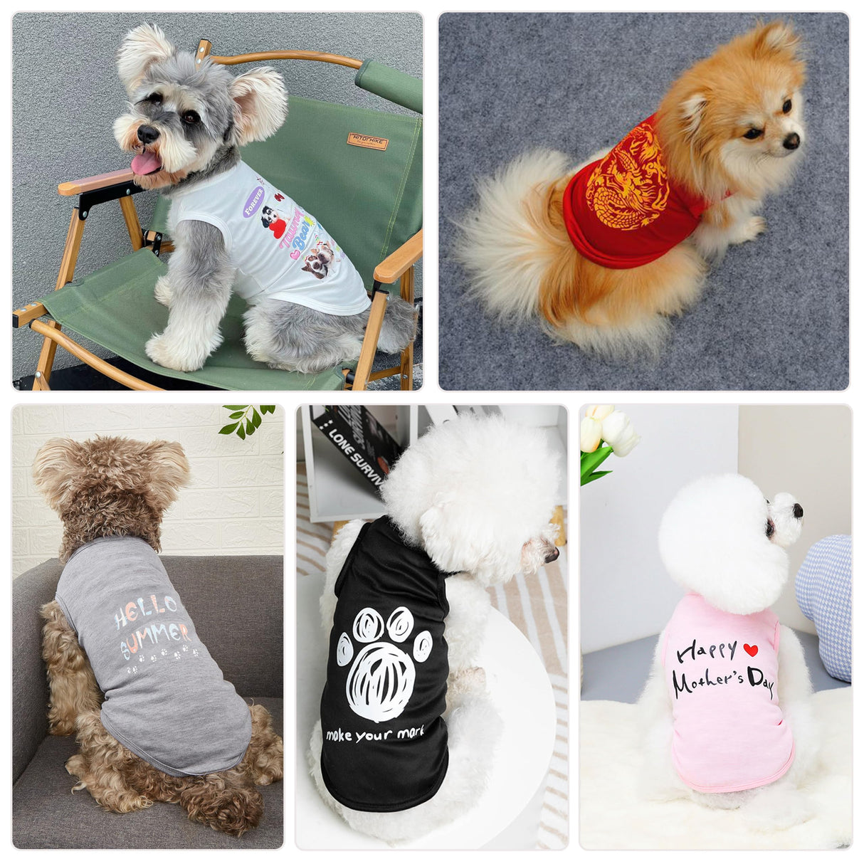 Custom Dog Shirt, Personalized Summer Breathable Pullover Pet Outfit With Name/Text/Photo/Logo for Dogs Puppy Cats Kitten