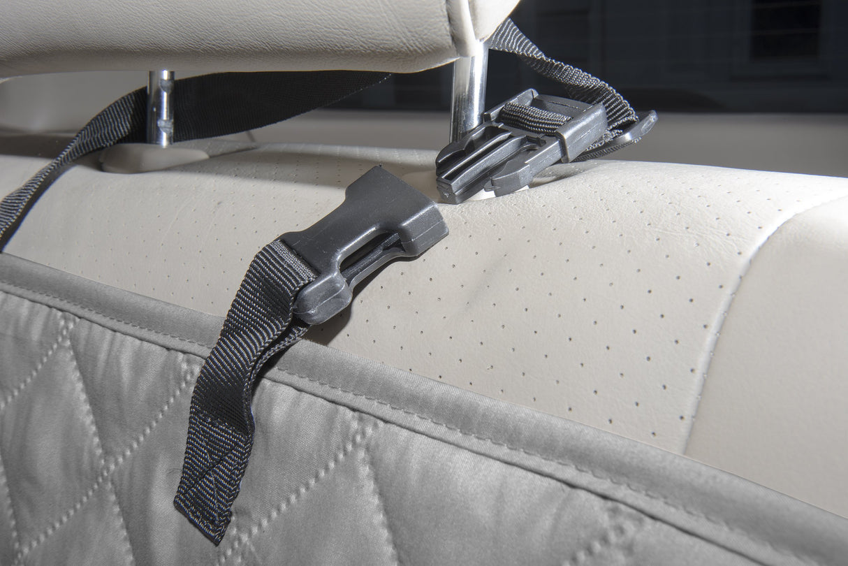 Furhaven Universal Water-Resistant Quilted Single Car Seat Protector - Gray, One Size
