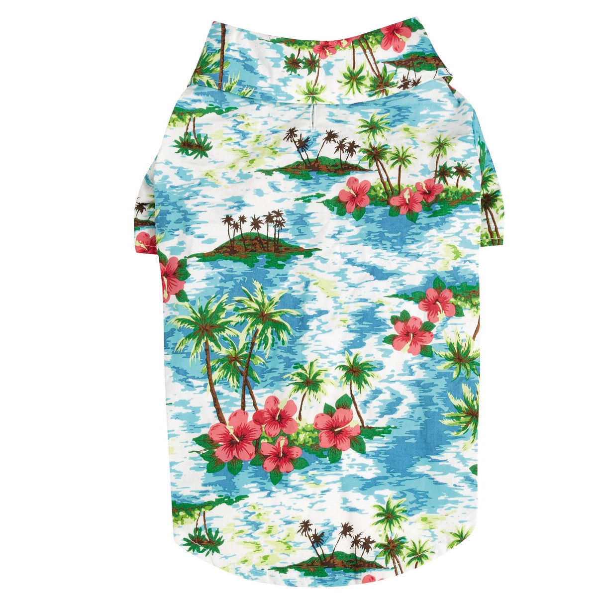 Casual Canine Hawaiian Breeze Camp Shirt for Dogs, 10" XS