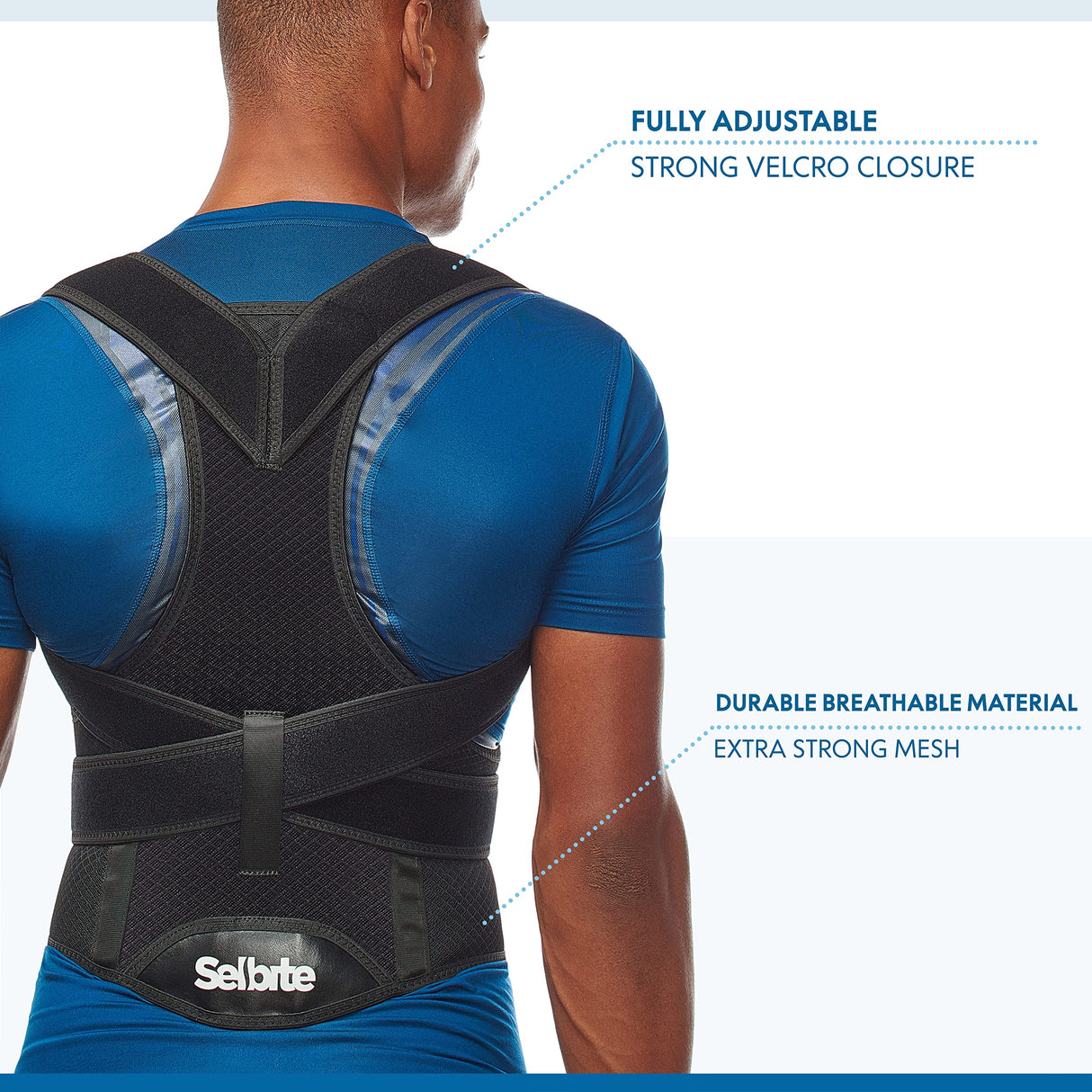 Back Brace Posture Corrector for Men and Women - Adjustable Posture Back Brace for Upper and Lower Back Pain Relief - Muscle Memory Support Straightener (Small)
