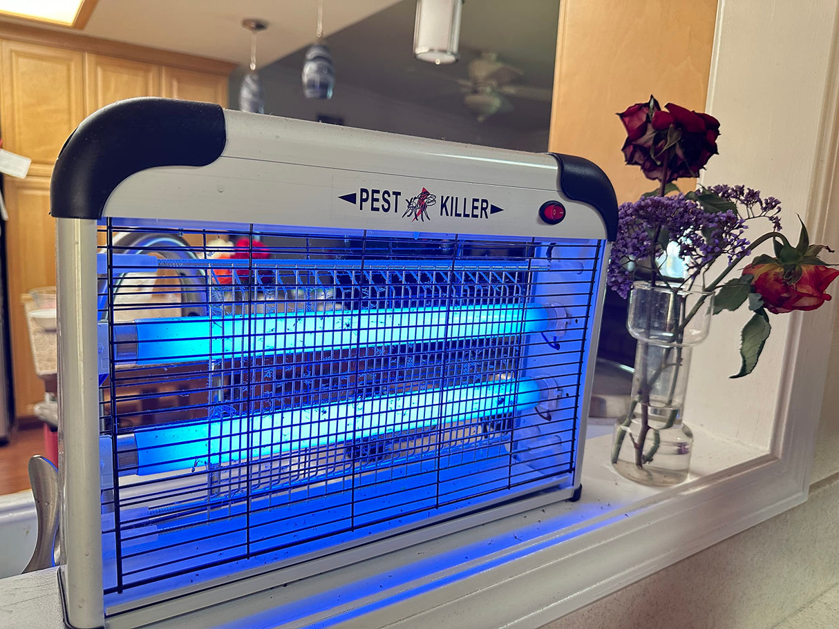 LINKPAL Electric Bug Zapper/Pest Repeller Control Indoor 2800 Volt UV Lamp Flying Fly Insect Killer Mosquitoes Flies Killer Repellent Traps Eliminator Catcher Lure Zap Kills Mosquito (20W Bug Killer)